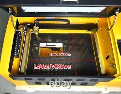 Intbuying110v 50w Co2 Machine De Découpe À Gravure Laser 3050 Et Fixation Rotative