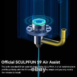 Kit de buse d'assistance à l'air SCULPFUN S9 + Pompe à air pour graveur laser de gravure et de découpe