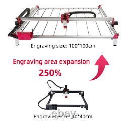 Kit de cadre large Zone de travail 1M1M Machine de gravure et découpe laser CNC 2 EN 1