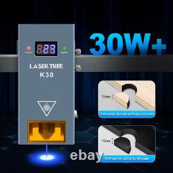 LASER TREE Module Laser 30W + Kit Pompe d'Assistance d'Air pour Gravure Laser et Découpe DIY