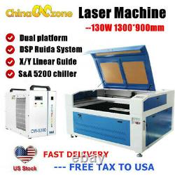 Laser Co2 130w 1390 Laser Cutter Dsp Ruida Système Linéaire Guide Machine De Coupe