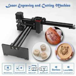 Laser Engraving And Cutting Machine 20w 2 Axis Kit Diy Wood Carving Logo Image