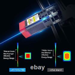 Latitool Laser Graveur 50w Machine De Coupe Bricolage Verre En Métal Panneau Mère En Bois