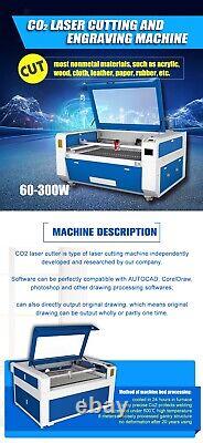 Machine de découpe et de gravure au laser CO2 RECI 100W, banc de travail de 900X600mm, refroidisseur CW3000