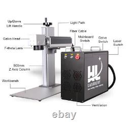 Machine de gravure au laser à fibre JPT 30W avec lentille de 175mm pour marquer les bijoux en métal