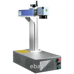 Machine de gravure au laser à fibre de coupe en acier métallique Raycus 50W avec rotatif D69