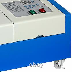 Machine de gravure et de découpe au laser CO2 pour plastique, bambou et bois - Gravure laser 40W avec USB