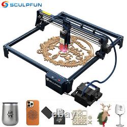 Machine de gravure et de découpe laser CNC SCULPFUN S30 5W avec kit d'assistance à l'air automatique V8E9