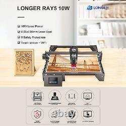 Machine de gravure et de découpe laser LONGER Ray5 60W avec wifi, USB et connexion carte TF O4G8