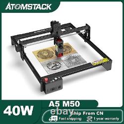Machine de gravure laser ATOMSTACK A5 M50 40W DIY CNC de gravure laser de découpe