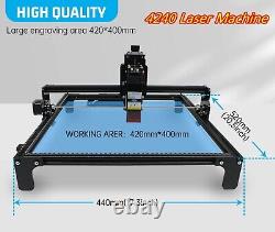 Machine de gravure laser CNC 4240 GRBL 40W découpant le bois, le métal et le carton