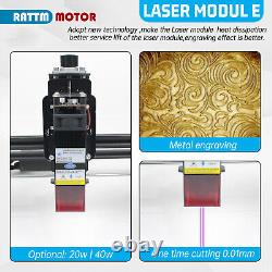 Machine de gravure laser CNC 4240 GRBL 40W découpant le bois, le métal et le carton