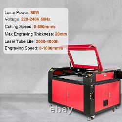 Machine de gravure laser CO2 100W VEVOR Ruida Gravure Découpe Bois 600X900mm