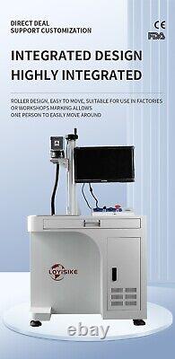 Machine de gravure laser à fibre Raycus 20W pour métaux, fabriquant et découpant 175175mm, FDA CE.