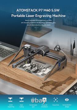 Machine de gravure laser portable ATOMSTACK P7 40W Mini Graveur Laser de Découpe