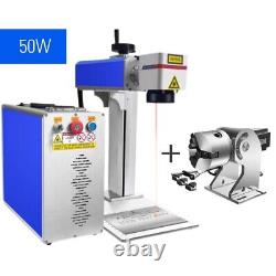 Machine de marquage au laser VEVOR Fiber Engraveur 50W avec axe rotatif coupe et gravure