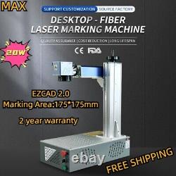 Machine de marquage au laser à fibre MAX 20W pour métal acier graveur or argent coupe FDA CE