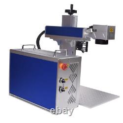 Machine de marquage et de découpe au laser à fibre Mopa JPT 200W M7 avec lentille en quartz rotative Lightburn
