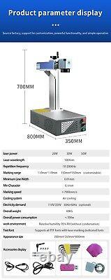Machine de marquage laser à fibre 20W JPT 175175mm pour métaux, gravure sur or et argent, homologuée FDA
