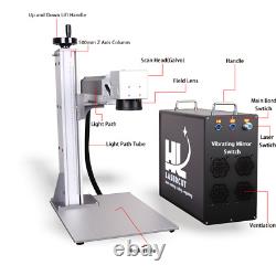 Machine de marquage laser à fibre 30W MAX avec graveur laser à fibre et lentille de 175×175mm FDA