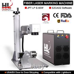 Machine de marquage laser à fibre JPT 50W pour métal, graveur avec contrôleur JCZ, rotatif EzCad2