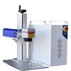 Machine de marquage laser à fibres JPT MOPA M7 de 100W avec rotation pour métal et acier, graveur couleur.