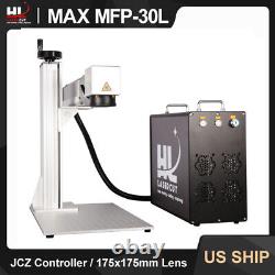 Max 30w Fiber Laser Marking Machine Laser Graveur Pour La Gravure En Métal Us Stock