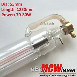 Mcwlaser 60w 80w Pic Co2 Laser Tube 125cm Express Assurance Gravure Coupe