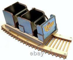 Modèle Détaillé De The Voyage Roller Coaster Train - Track Laser Gravé - Coupe