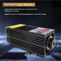 Module de gravure de tête laser 15W avec TTL 450nm Blu-ray Outil de marquage et de découpe du bois