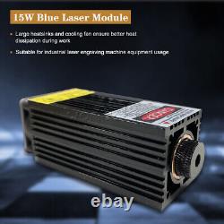 Module de gravure de tête laser 15W avec TTL 450nm Blu-ray pour marquage et découpe de bois
