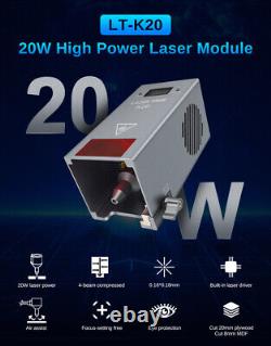 Module de gravure laser 20W avec assistance d'air pour machine de gravure et de découpe CNC