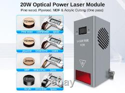 Module de gravure laser 20W avec assistance d'air pour machine de gravure et de découpe CNC