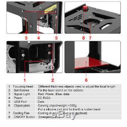 Neje 1000mw Usb Laser Printer Carver Graveuse Bricolage Machine De Gravure De Coupe