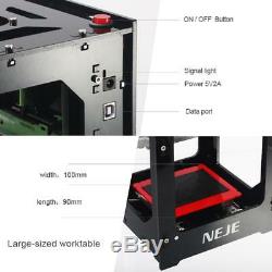 Neje Dk-8-kz 1000mw Usb 3d Laser Cutter Graveuse Sculpture Machine De Découpage Imprimante