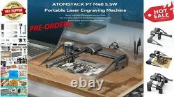Nouveau Atomstack P7 M40 Portable Laser Gravure Machine Cutter Wood Cutting Design