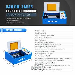 Omtech 40w Co2 Laser Gravure Machine Graveur Cutter 12x8 Po. K40