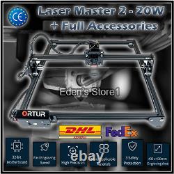 Ortur Laser Master 2-20w Machine À Découper + Accessoires Grande Zone De Travail