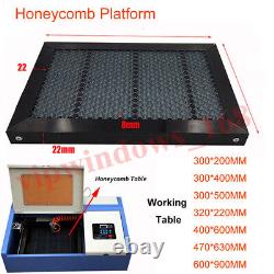 Plateforme de lit de table de travail en nid d'abeille pour machine de découpe et de gravure laser CO2 CNC