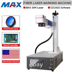 Portable 30w 175175mm Fiber Laser Marking Machine Ezcad 2 Pour La Gravure En Métal