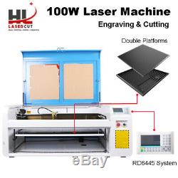 Reci 100w Laser Co2 Machine De Découpe Laser Cutter Graveuse 1000x600mm Auto-focus