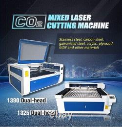 Reci 150w Co2 Laser Machine De Découpe En Métal Têtes Double Laser Gravure Non Métallique