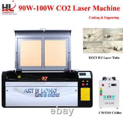 Reci W2 100w 1060 Cutter Laser Cutter Graveur Pour Le Bois / Acrylique Cutting Us Stock