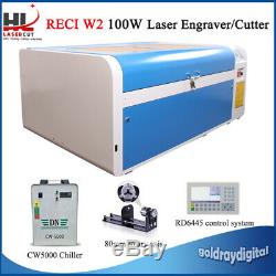 Reci W2 100w Laser Cutter Graveuse Machine De Gravure De Coupe Usb Rd6445 Dsp 1060