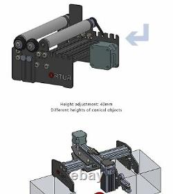 Rouleaux Rotatifs Ortur 2.0 Pour Machine De Découpe À Gravure Laser Master 2