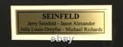 Seinfeld Cast 11x14 Cadre Photo Laser Gravé Logo De Découpe Signature 25x28