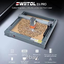 Swiitol E6 Pro 6W CNC Laser Engraver 365305mm pour la gravure et la découpe R9O7