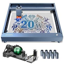 Xtool D1 Pro Graveur Laser 20w Machine De Découpe À Gravure Laser Avec Rotation Ra2 Pro