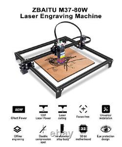Zbaitu F80w Machine De Découpe À Gravure Laser M37 Imprimante À Graveur À Bricolage Bois