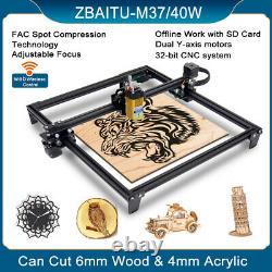 Zbuitu Ajustable Focus 40w Laser Graveur Machine De Coupe, Bois, Métal, Acrylique